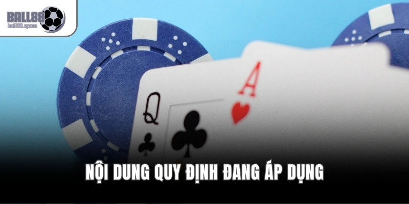 Nội dung quy định đang áp dụng